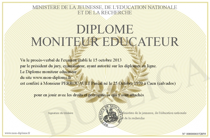 diplome moniteur educateur